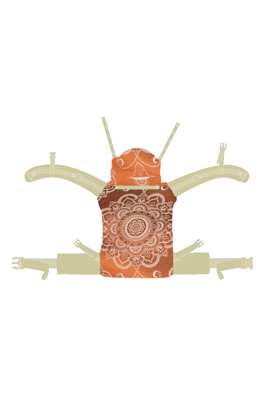 portador de bebê Flip Mandala Latte Macchiato x Bambu reverso - KOKADI