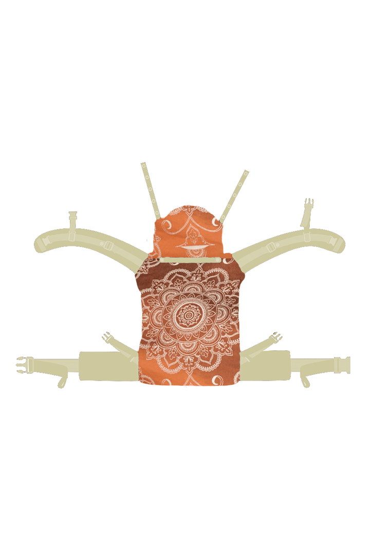 portador de bebê Flip Mandala Latte Macchiato x Bambu reverso - KOKADI
