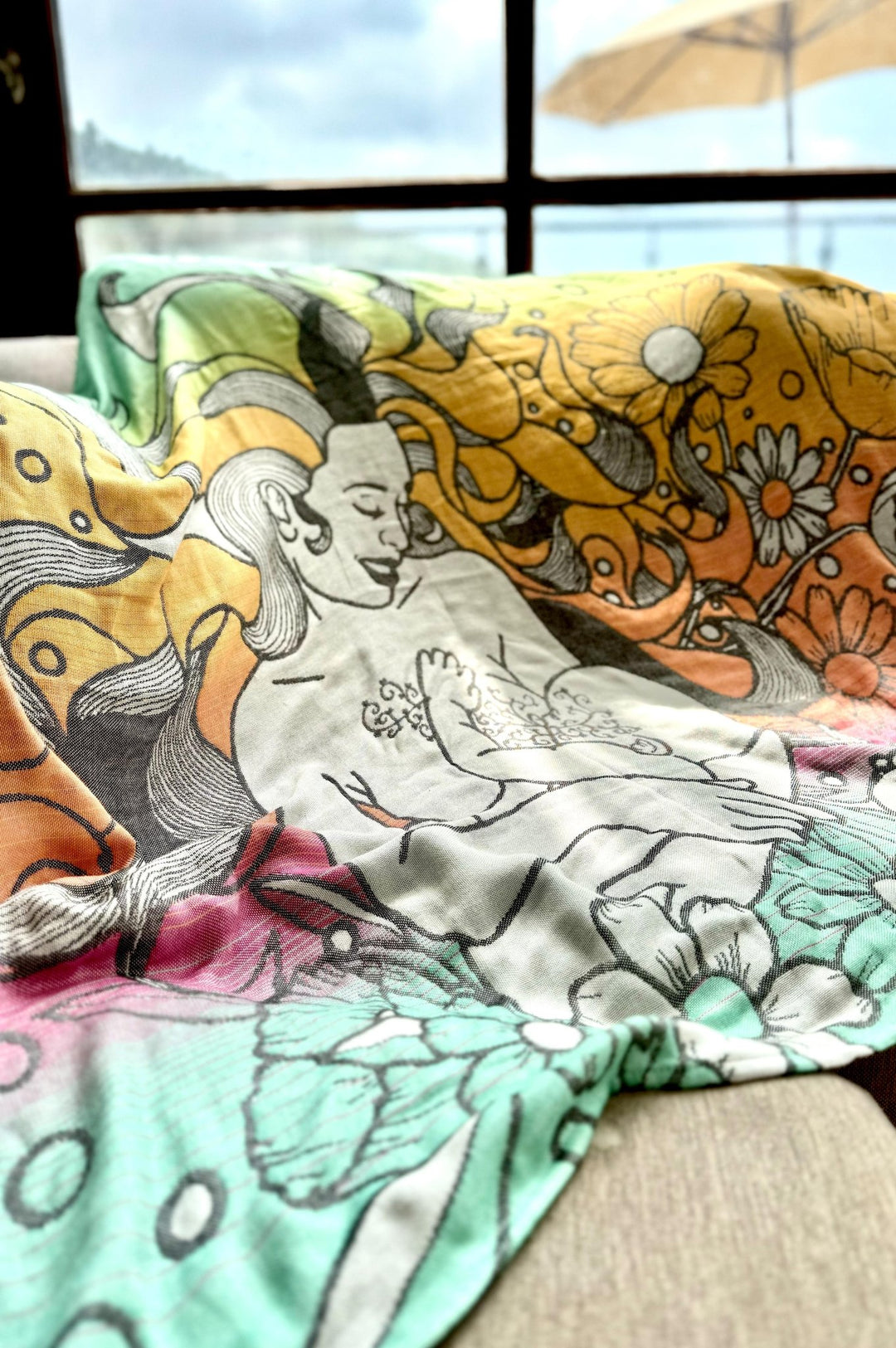 Manta de peluche Rainbow Medusa - KOKADI