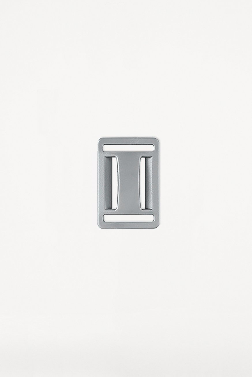 Fibbia a croce 25mm linea silver - KOKADI