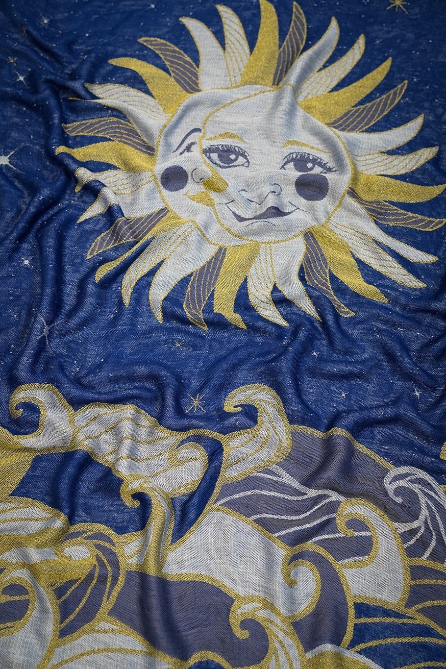 Manta de peluche Luna 1001 Noche - KOKADI