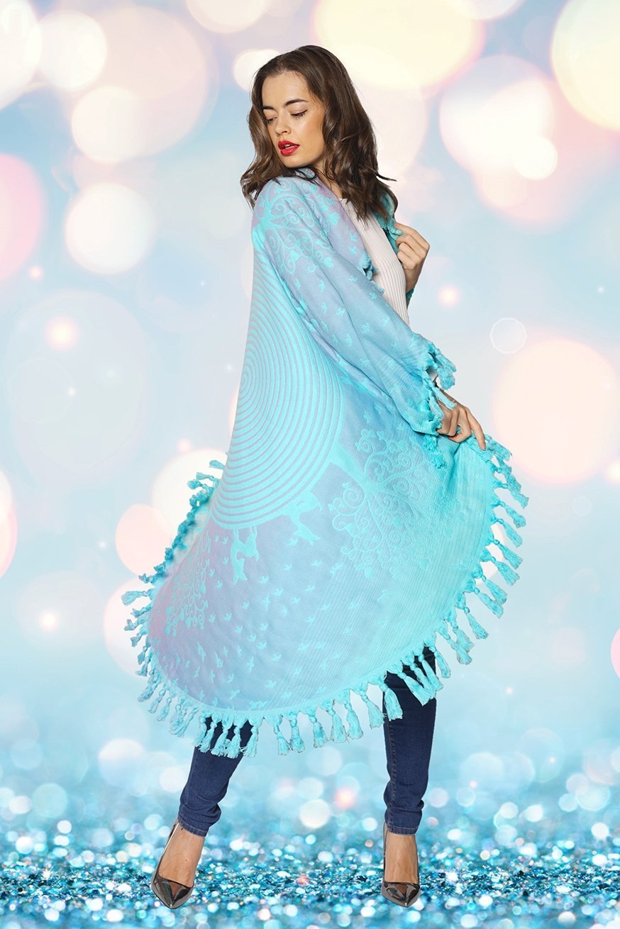 Manta Mandala Marie Azul - KOKADI