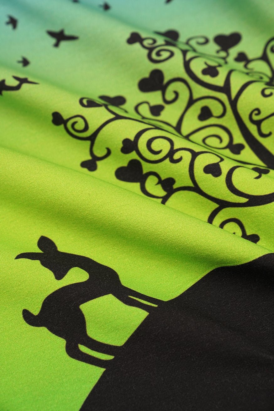 Tragetuch Elastic Wunderland Paradise noir - KOKADI